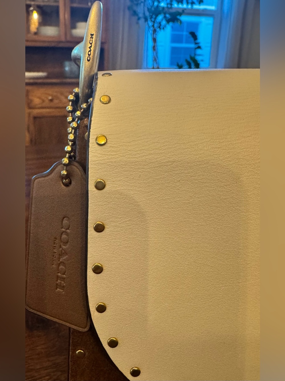 Coach Beat 4595 Colorblock with Rivets, Suede and Leather Crossbody Bag - Picture 3 of 14